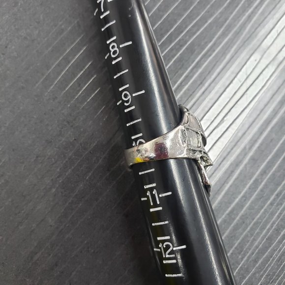 1/$10 2/$15 Men's size 10 Silver-tone Spider Web Skull Ring Fashion Jewelry - Picture 5 of 5